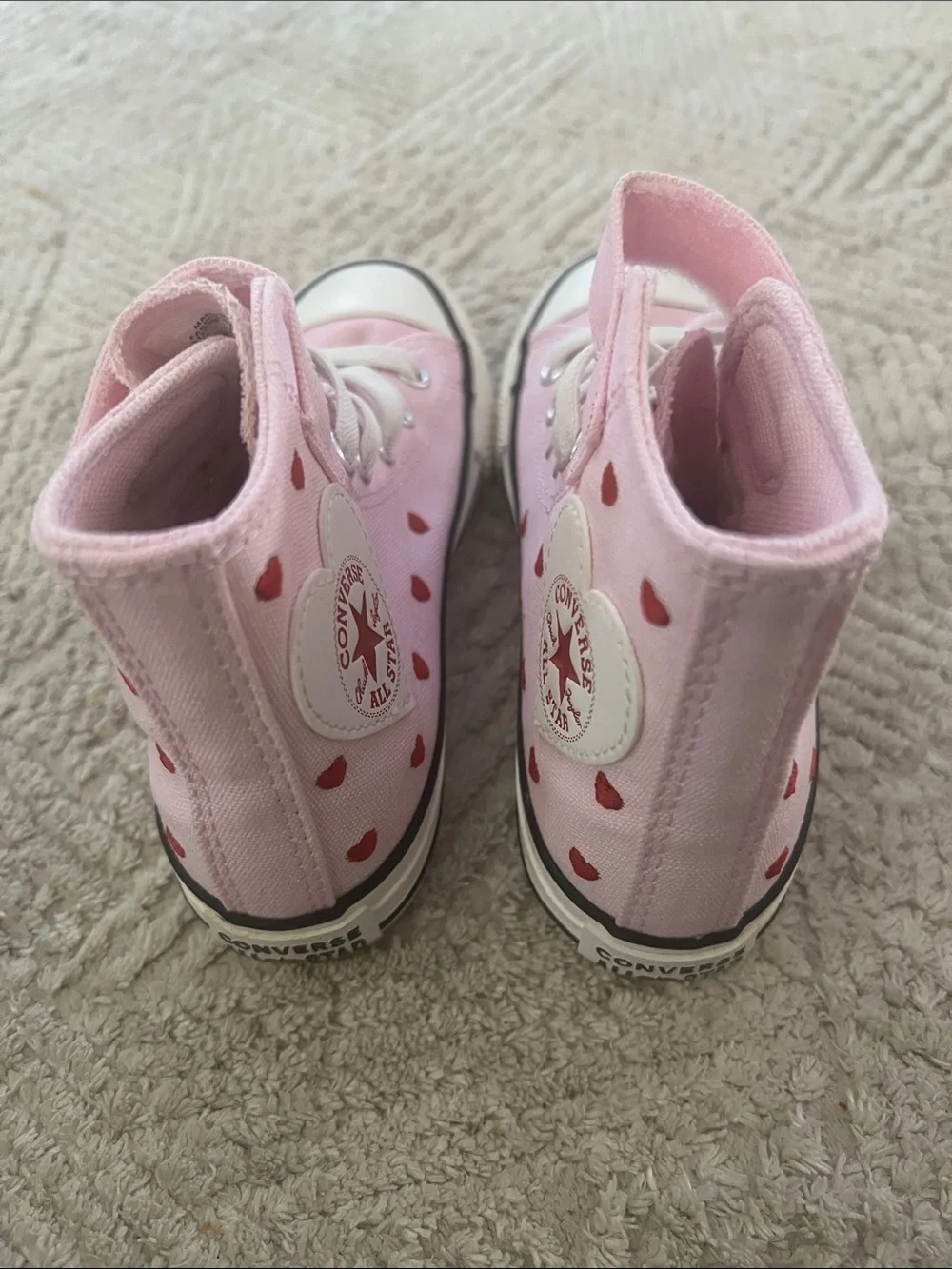 Youth Girl’s Converse CTAS 1V HI Valentine’s Day Sneakers